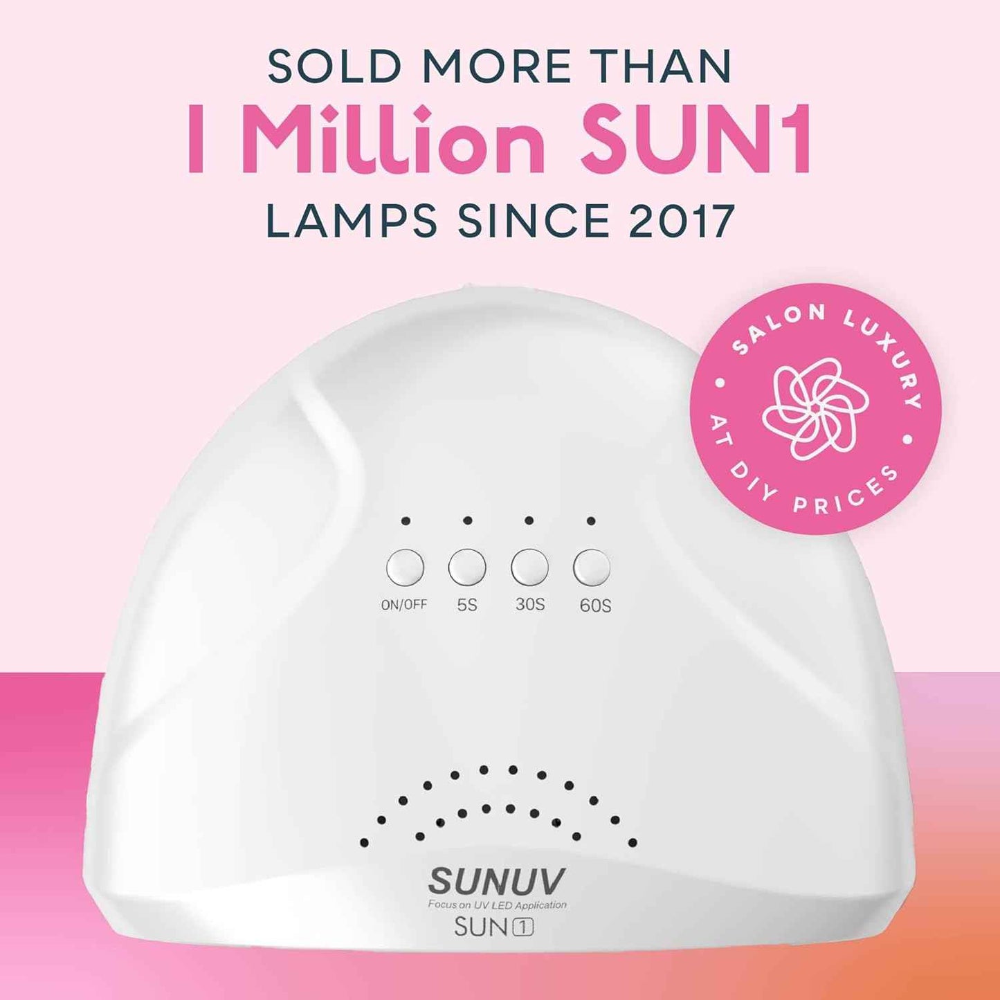 Professional SUNUV UV Nail Lamp with Adjustable Settings & UV Gloves for Gel Manicures