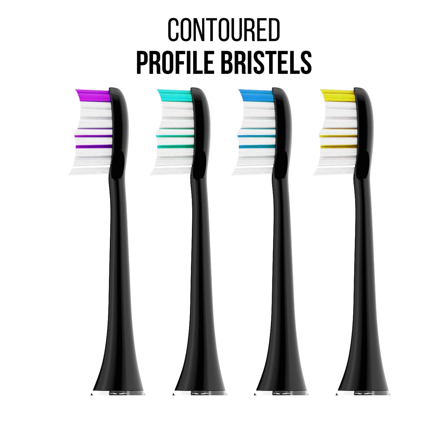 Acteh Toothbrush Replacement Heads Compatible with Acteh, JetWave UV, Sonic Edge, eBrush Models (8 Pack White)