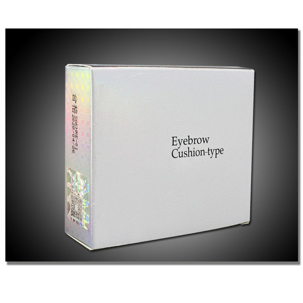 Waterproof Air Cushion Eyebrow Cream Powder Makeup - Duo Brushes | Dark Brow Set