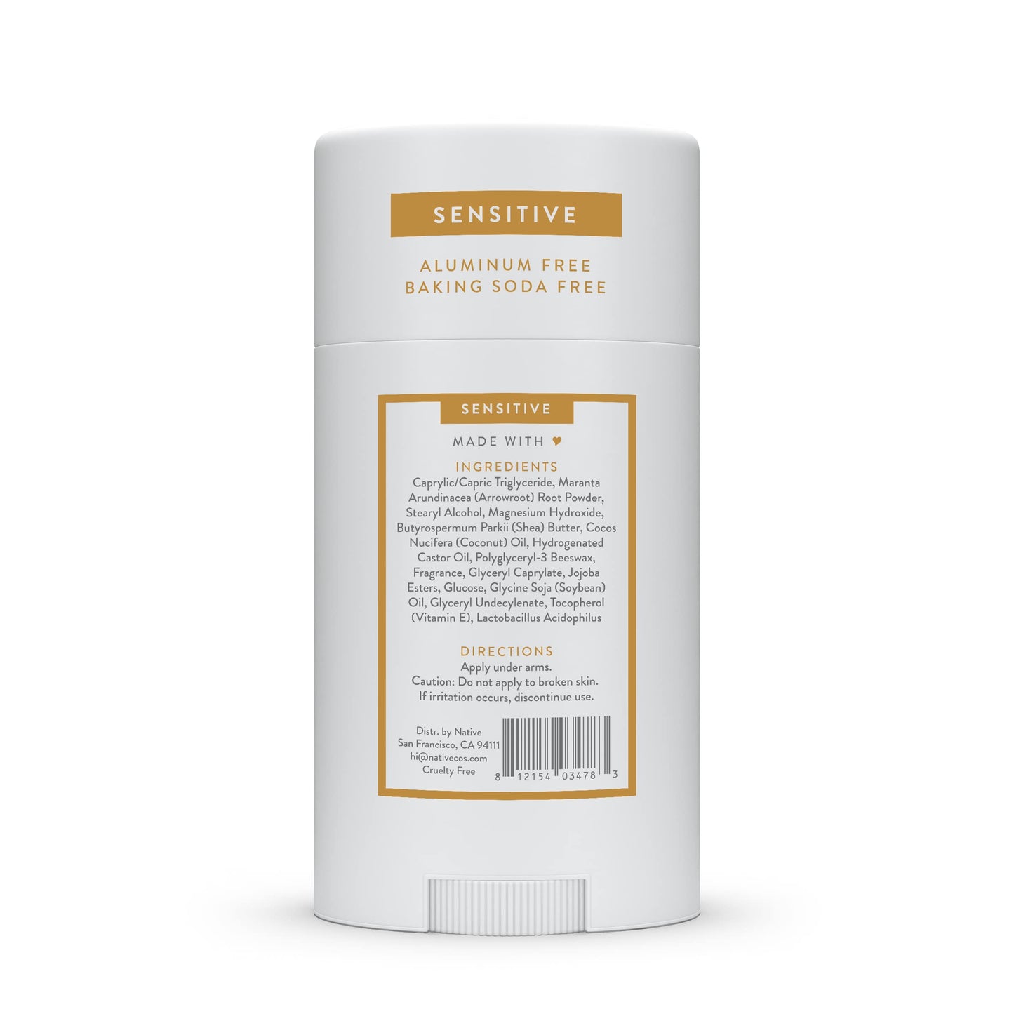 Native Sensitive Deodrant Contains Naturally Derived Ingredients | Deodorant for Women and Men, Aluminum Free, Baking Soda Free, and Shea Butter | Sugar Cookie (Sensitive)