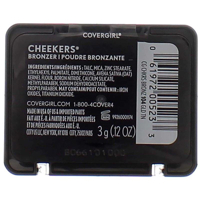 Cover Girl 00523 104gldtan Golden Tan Cheekers Bronzers