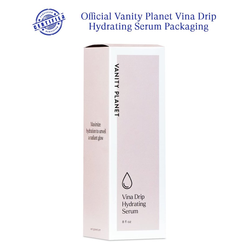 Vanity Planet Vina Drip Hydrating Facial Serum - Maximize Hydration for A Radiant Glow - Cleanses, & Exfoliates Skin to Unclog Pores, Detoxify, & Reduce Fine Lines - Paraben-Free & Phthalates Free