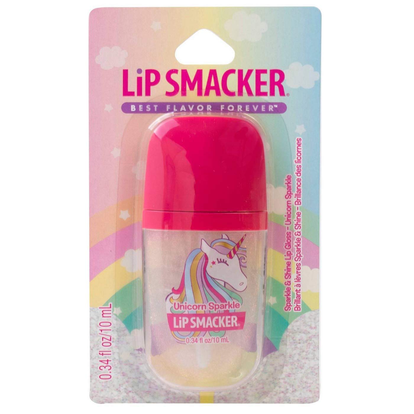 Lip Smacker Unicorn Palette Eyeshadow Makeup & Sparkle Shine 0.34oz Lip Gloss Gift Set for Girls