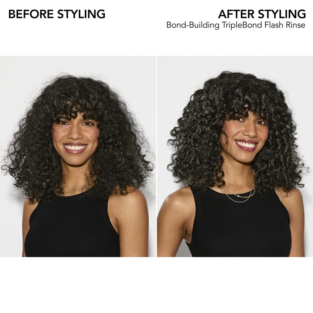 Bumble and bumble. Bond-Building TripleBond Flash Rinse For Damaged Hair | Strengthens and Adds 2x Shine | For Damaged Fine to Medium Curly, Wavy, Straight Hair Types