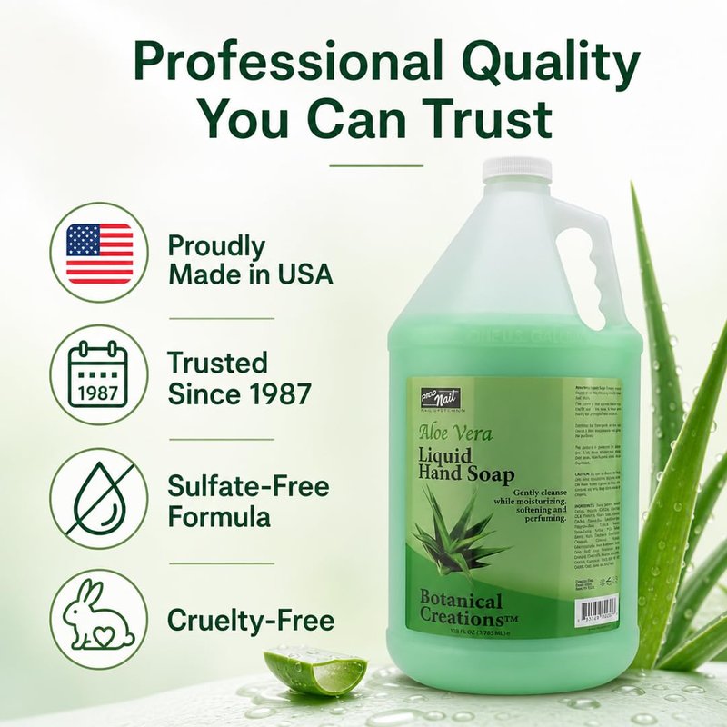 Liquid Hand Soap Refill - Aloe Vera Moisturizing Formula | 1 Gallon - Deeply Cleanses & Hydrates Hands