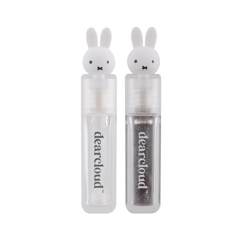 dearcloud Miffy Lip Serum Jelly Duo - Hydrating Lip Gloss for Women with Hyaluronic Acid, Rosehip & Jojoba Seed Oils- Korean Skin Care pH Color Changing Lip Gloss Set
