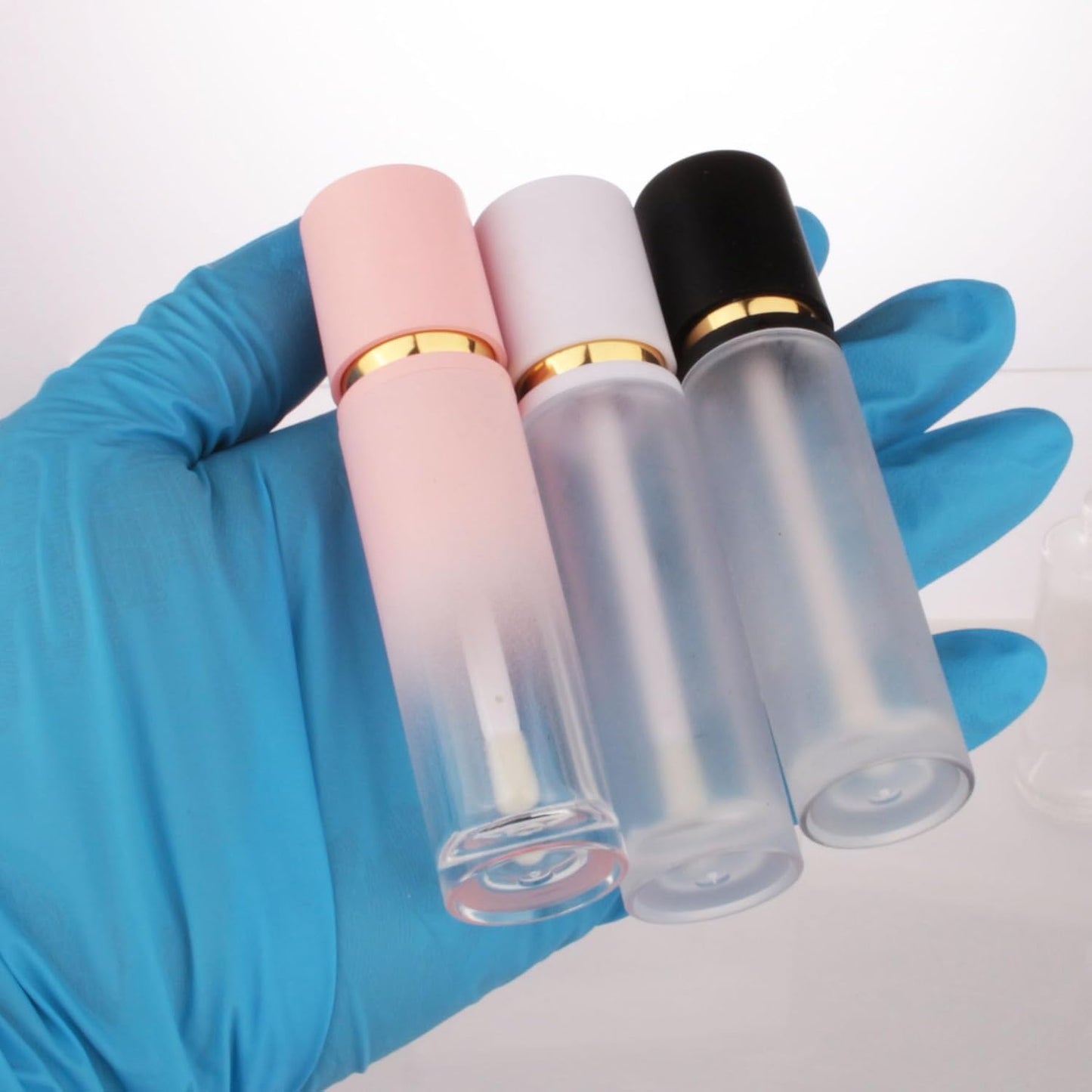 30 PCS Empty White Lip Gloss Tubes - 8ml with Wand Applicator for Lip Oil Tint