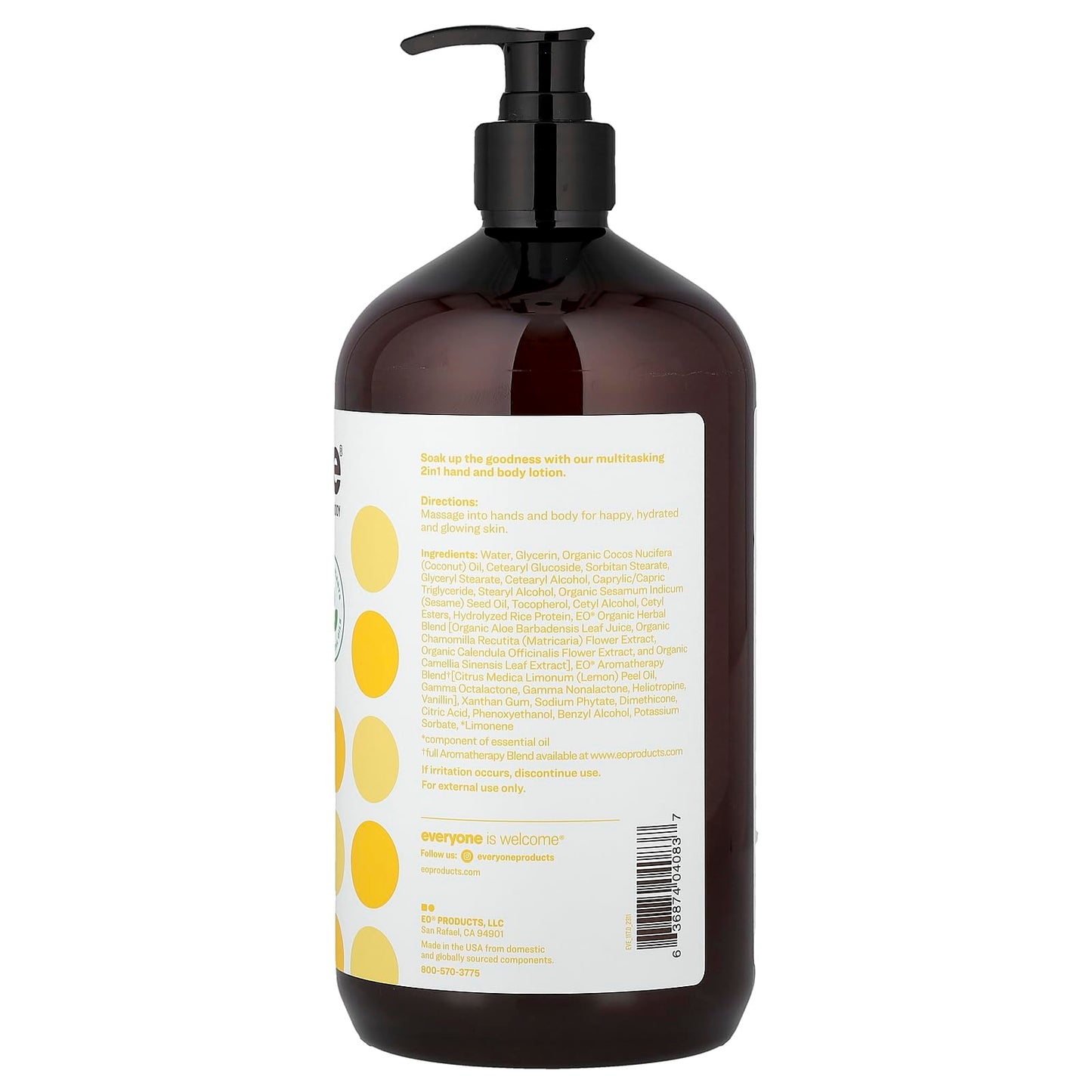 EO Everyone Lotion, Coconut + Lemon, 32 fl oz - 2pc
