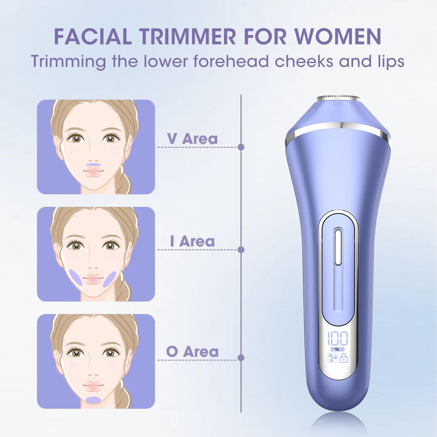Electric Shavers for Women - 7 in 1 Hair Removal Kit with Epilator, Trimmer & Face Massager | Waterproof, Versatile Grooming Set