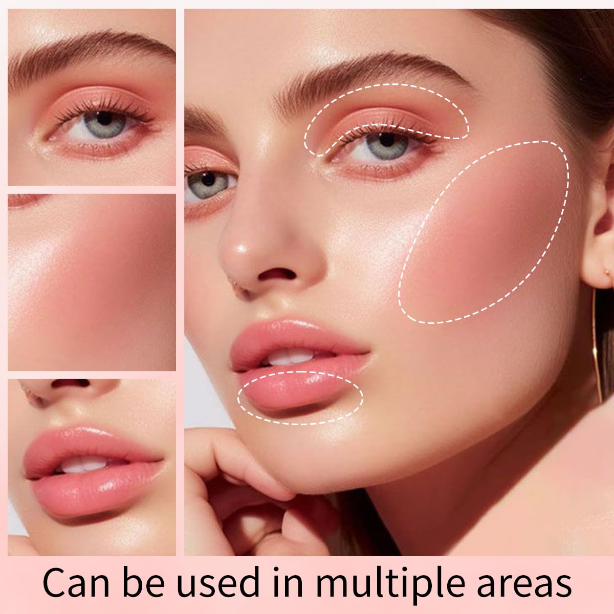 BARVENA Liquid Blush Wand – Buildable Blush Beauty Wand with Soft Applicator, Long-Lasting Natural Glow, Easy Blend,Flushed Cheeks (01 Soft Rose)