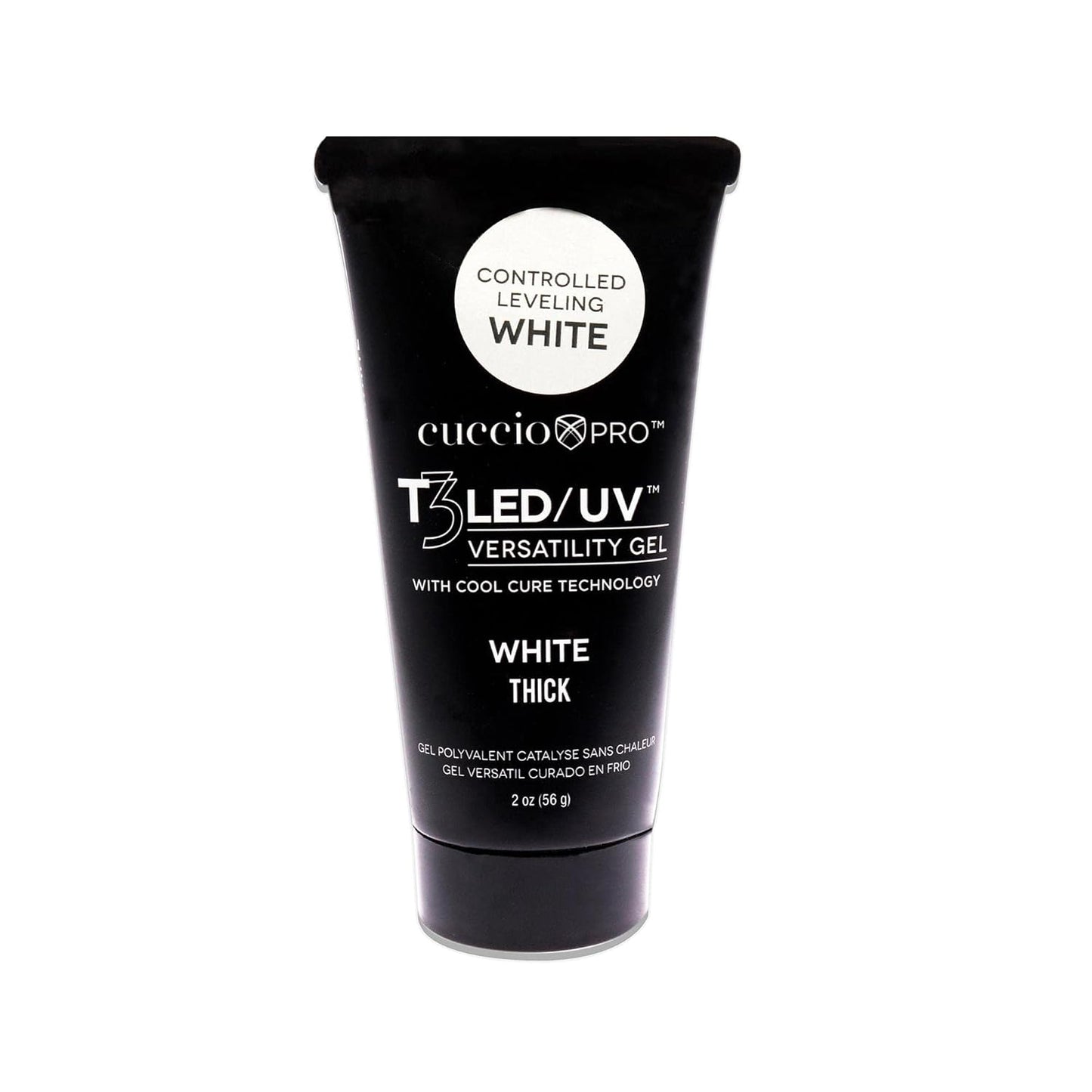 Cuccio Pro T3 Cool Cure Gel - Versatile Quick-Dry Nail Gel, LED/UV, 2 Oz