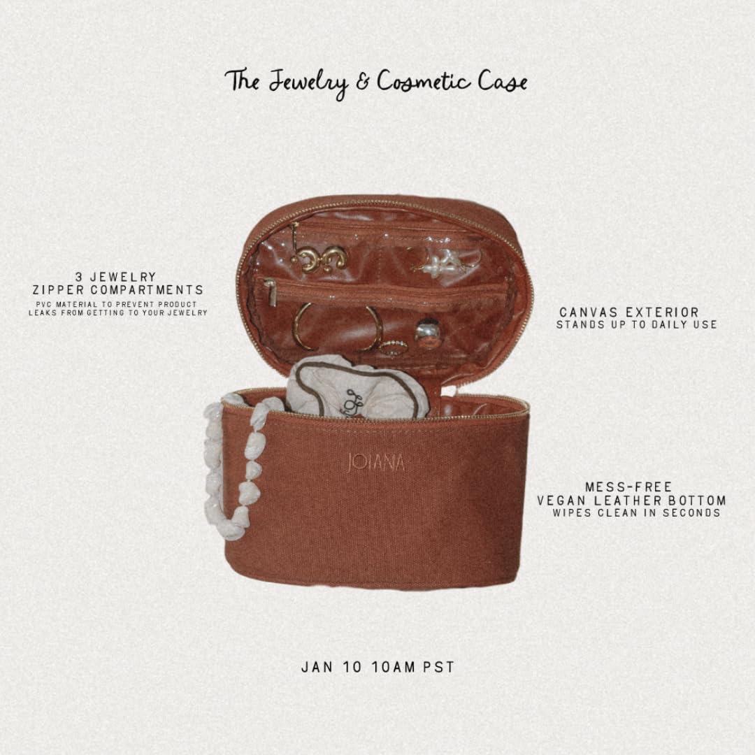 JOIANA | Travel Jewelry Organizer & Makeup Bag