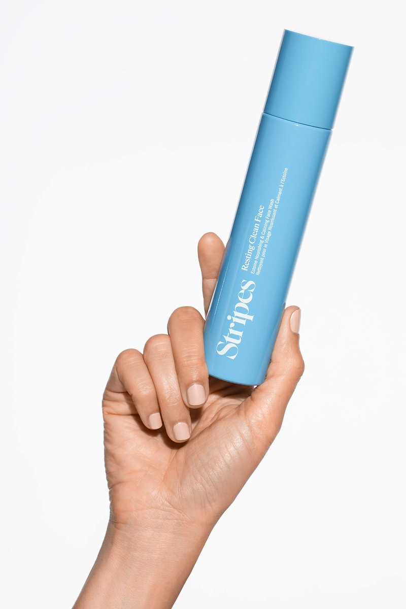 STRIPES Beauty Naomi Watts Resting Clean Face Hydrating Cleanser Calm Refreshed Skin Squalane Ceramides Suitable Sensitive Skin Menopause Support 3.7 Fl Oz