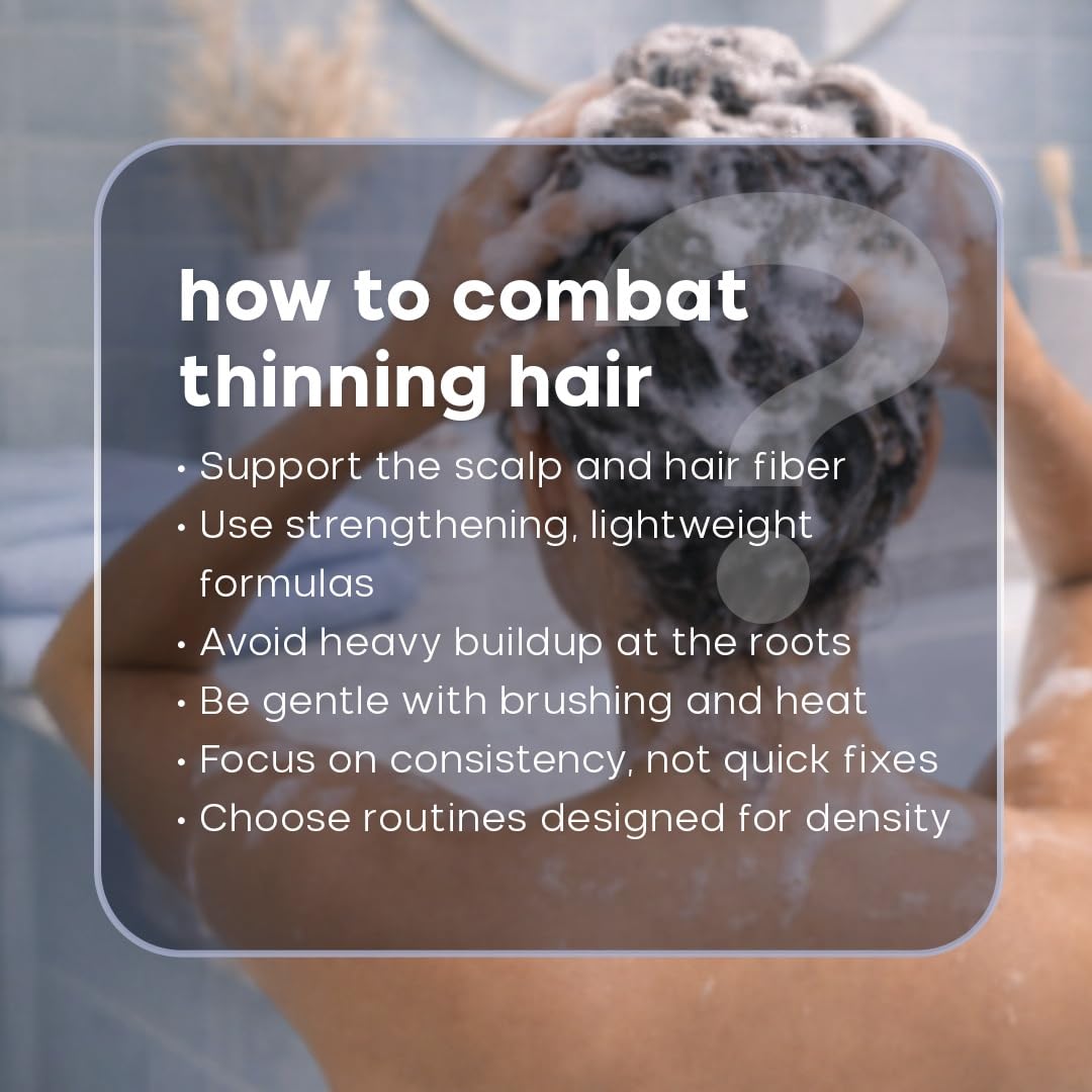 ALFAPARF MILANO Semi di Lino Density Shampoo for Thinning Hair - Color Safe Thickening Shampoo for Hair Loss - Sulfate Free - Adds Body & Volume - Revitalized, Youthful & Thicker Locks