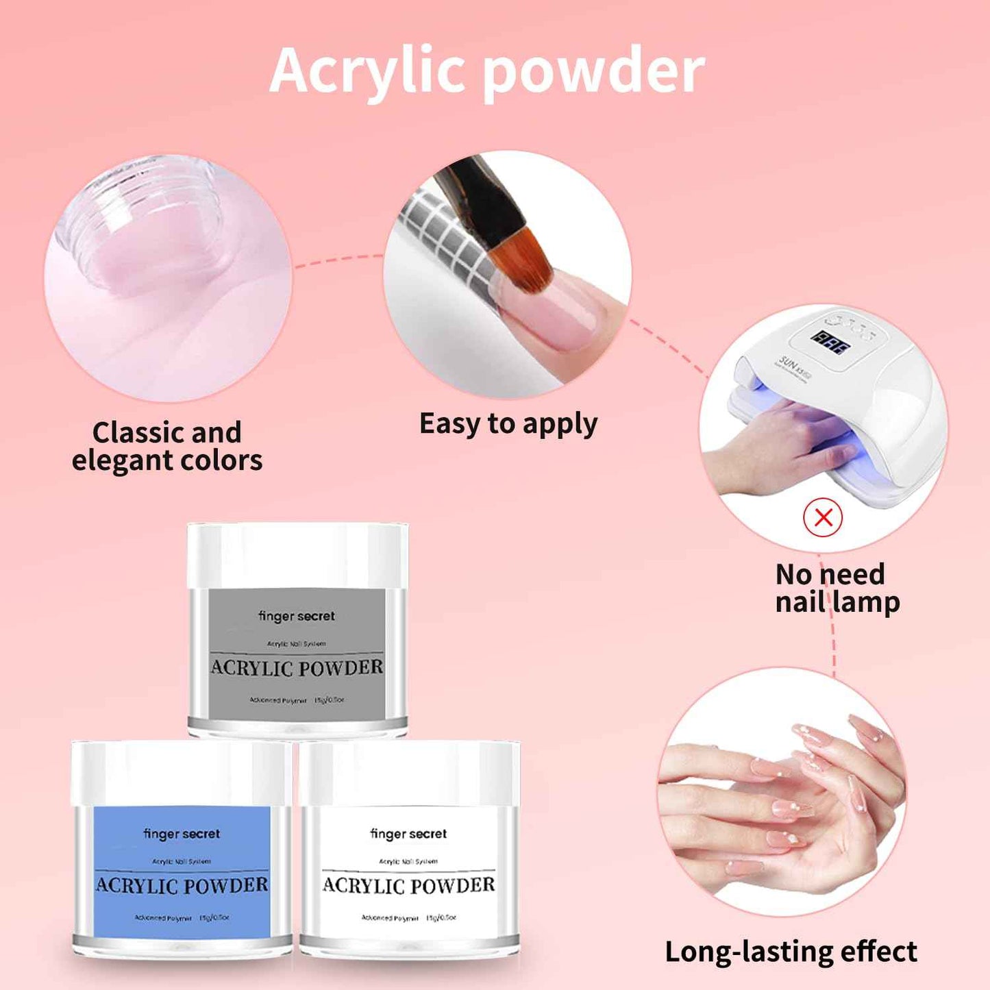 43 Colors Acrylic Nail Powder Set - Long-Lasting, Superior Adhesion for Nail Art & Crafts