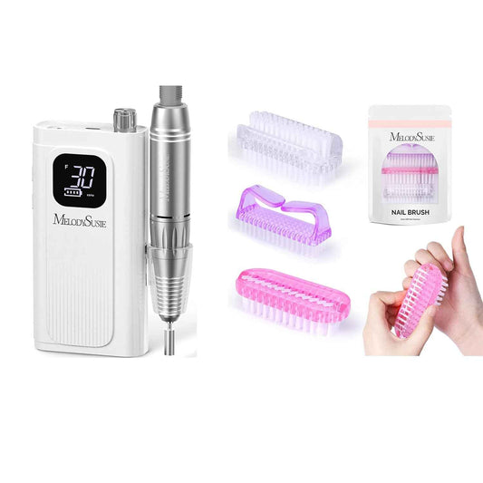 Professional Nail Drill 30000 RPM with All-in-One Brush Set by MelodySusie