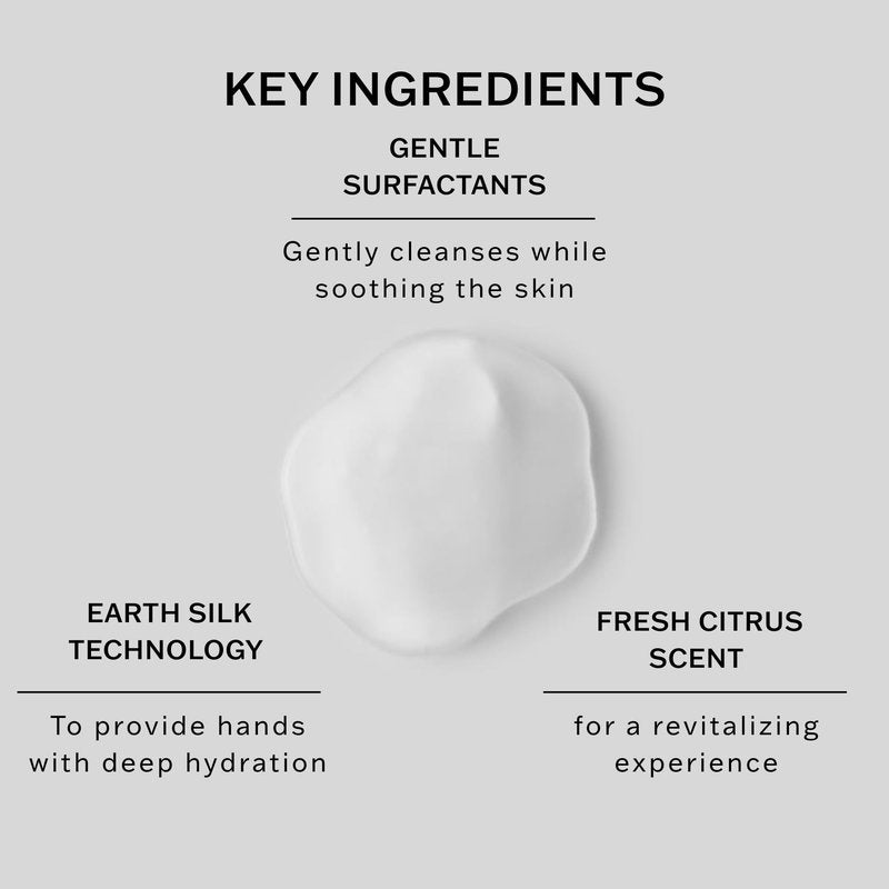 SACHAJUAN Hand Wash Shiny Citrus | Gently Cleansing & Deeply Hydrating Formula with Earth Silk Technology | Soothes Skin, Maintains Moisture Barrier & Refreshes with Citrus Scent | 16.9 oz