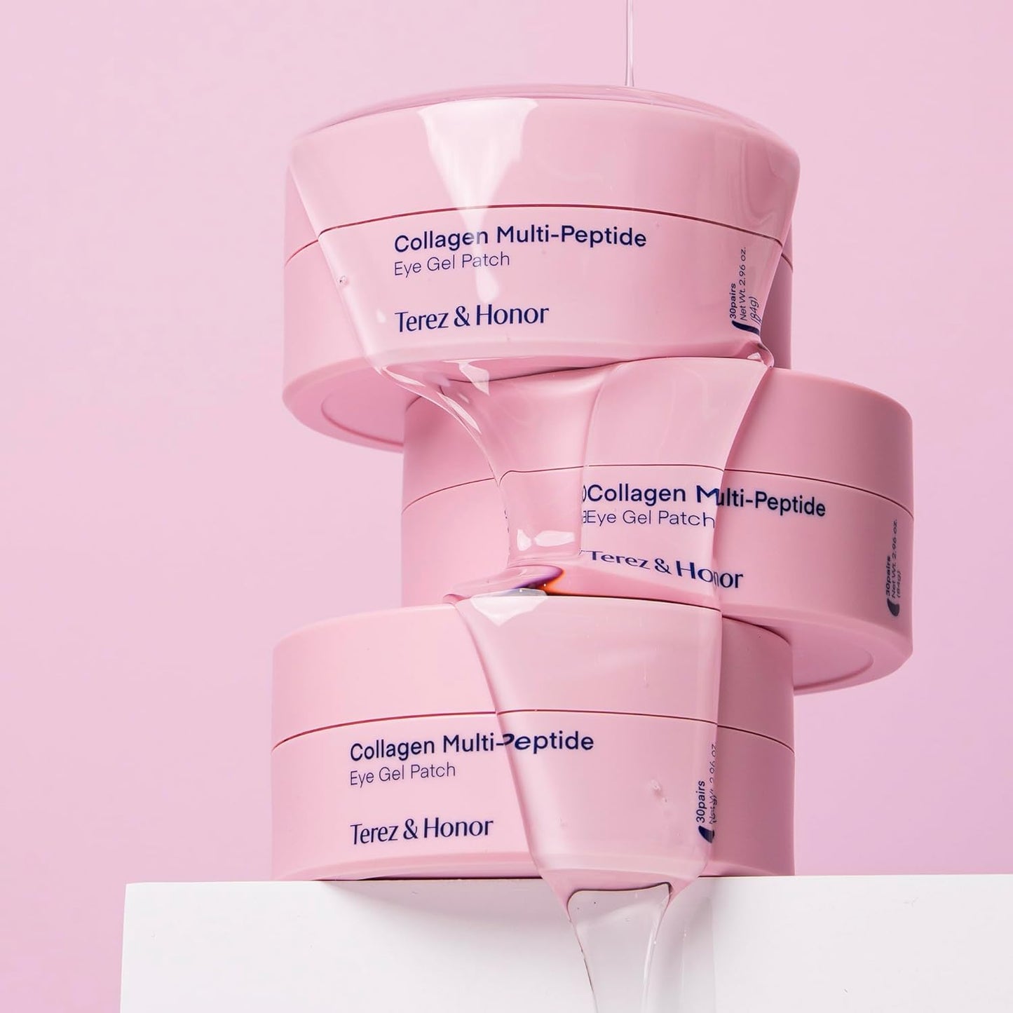Peptide Collagen Under Eye Patches - 60 Hydrogel Masks for Puffy Eyes, Dark Circles & Wrinkles | Anti-Aging Eye Gel Pads