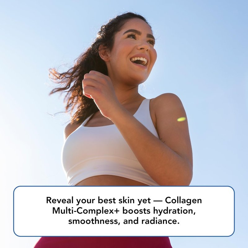 Multi Collagen Peptides Powder for Men & Women | 5 Types Hydrolyzed Collagen Protein with Probiotics & Vitamin C - 28 Servings