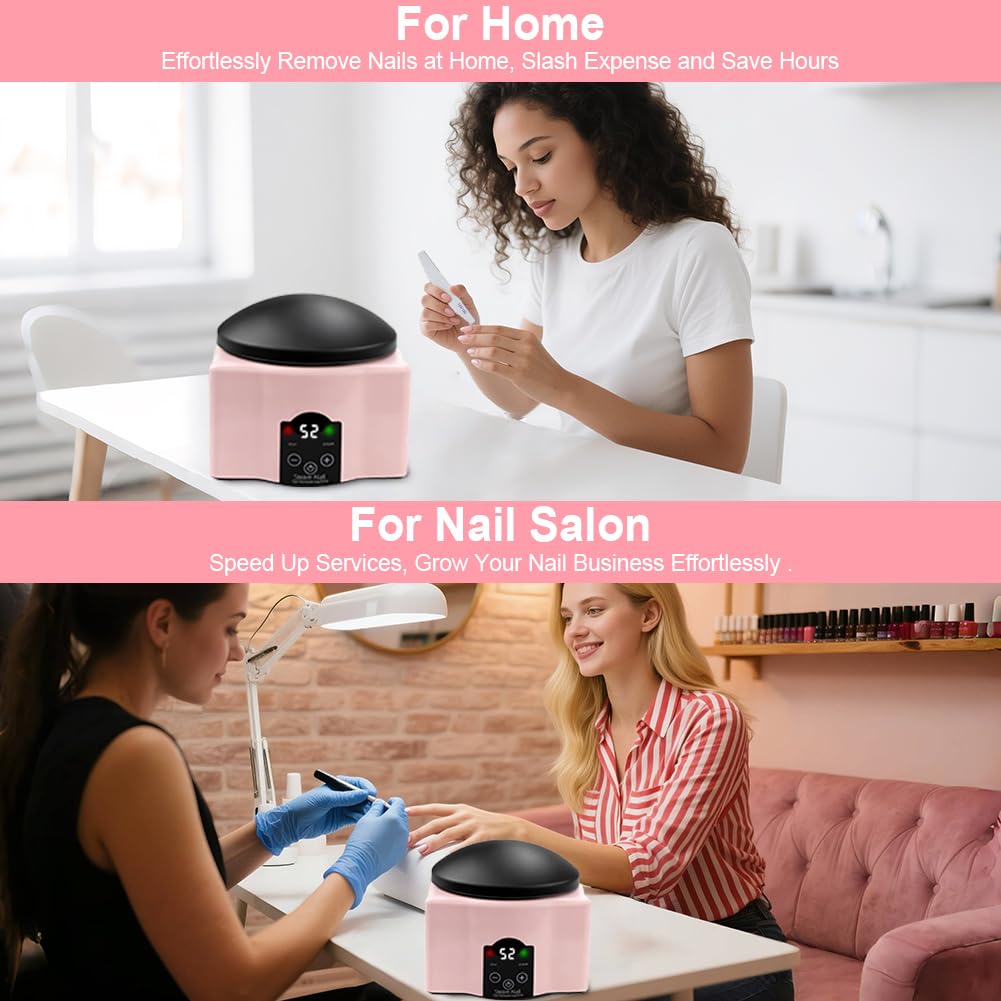 Nail Soaking Bowl & Care Kit - Electric Gel Polish Remover Steamer for Home & Salon