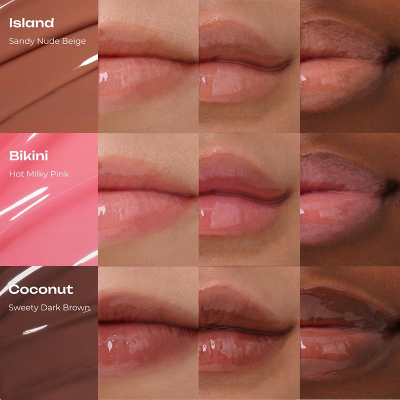 Losy Kim PDRN Tinted Lip Serum – High Gloss Ultra Hydrating Natural Glow, Non-Sticky Volumizing Color Glaze with Long-Lasting Shine, Nourishing Moisturizing Repair for Chapped Lips (0.34 oz)