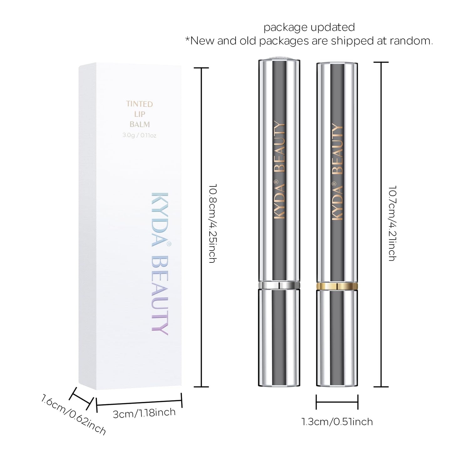 KYDA Honey Lipstick Tinted Lip Balm, Sheer Black Hydrating Honey Lipstick, with a Hint of Natural Sheer Tint, Moisturizing Lips Color, Nourishing Lip Balm