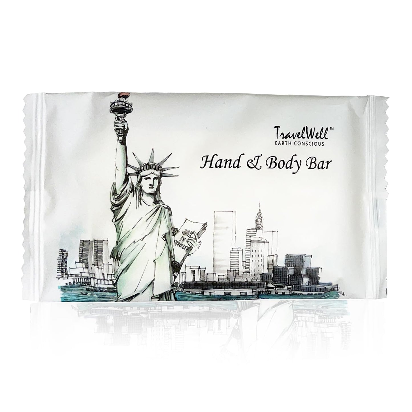 Travelwell Rectangular Bar Soap - Individually Wrapped Hotel-Style Bars - Compact Travel Soap for Toiletry Kits - Bulk Toiletries for Hotels & Care Kits - Pack of One Hundred, 0.5 lb