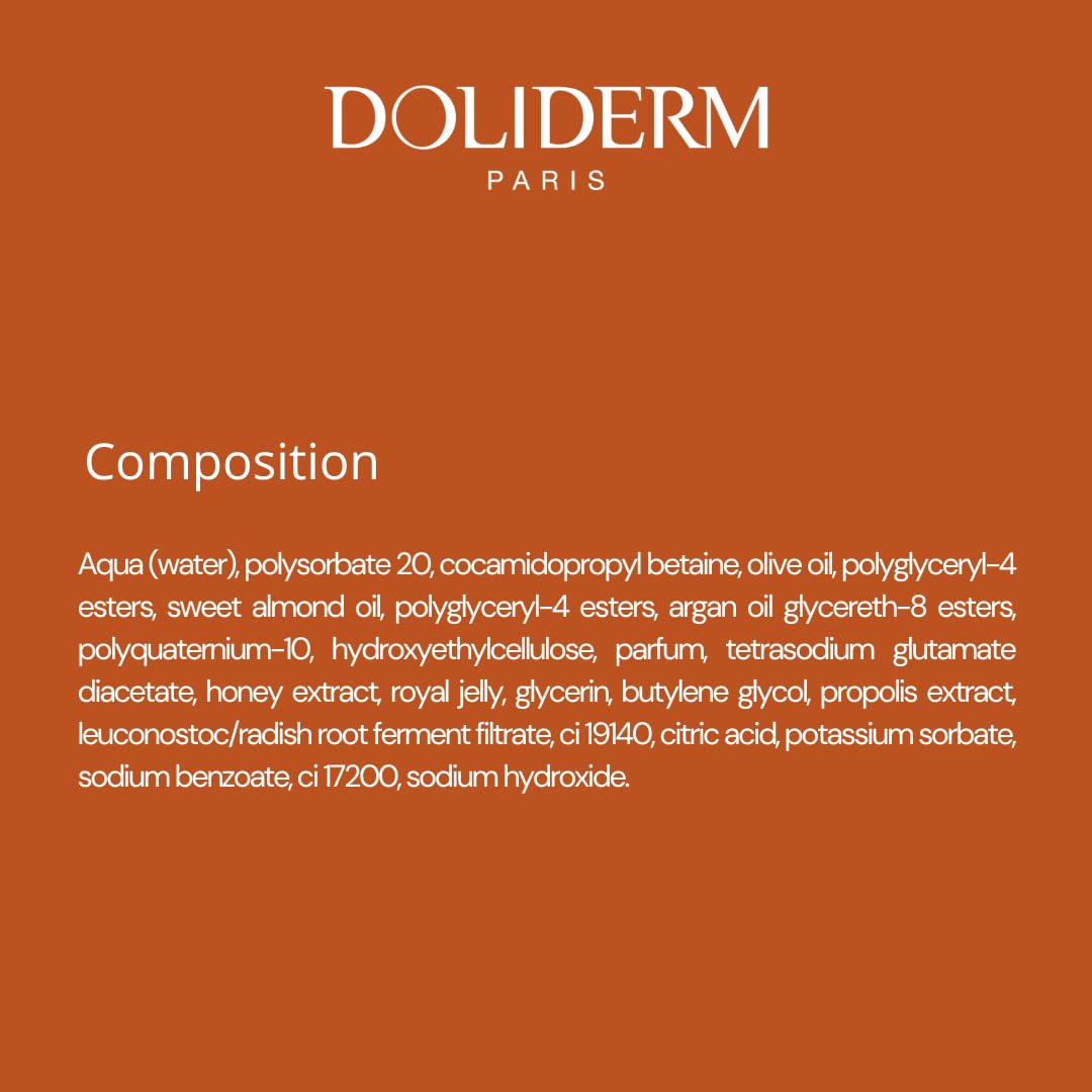 Doliderm Paris - Rituel de Miel - Honey Shower Oil, Travel size. 3.38 Fl Oz - Travel Size