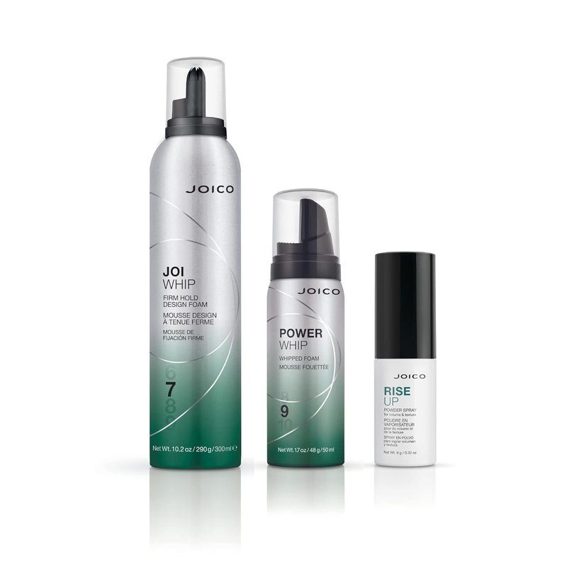 Joico Power Whip Whipped Foam - Volume & Body for All Hair Types | Thermal Protection, Shine Boosting, Frizz Control