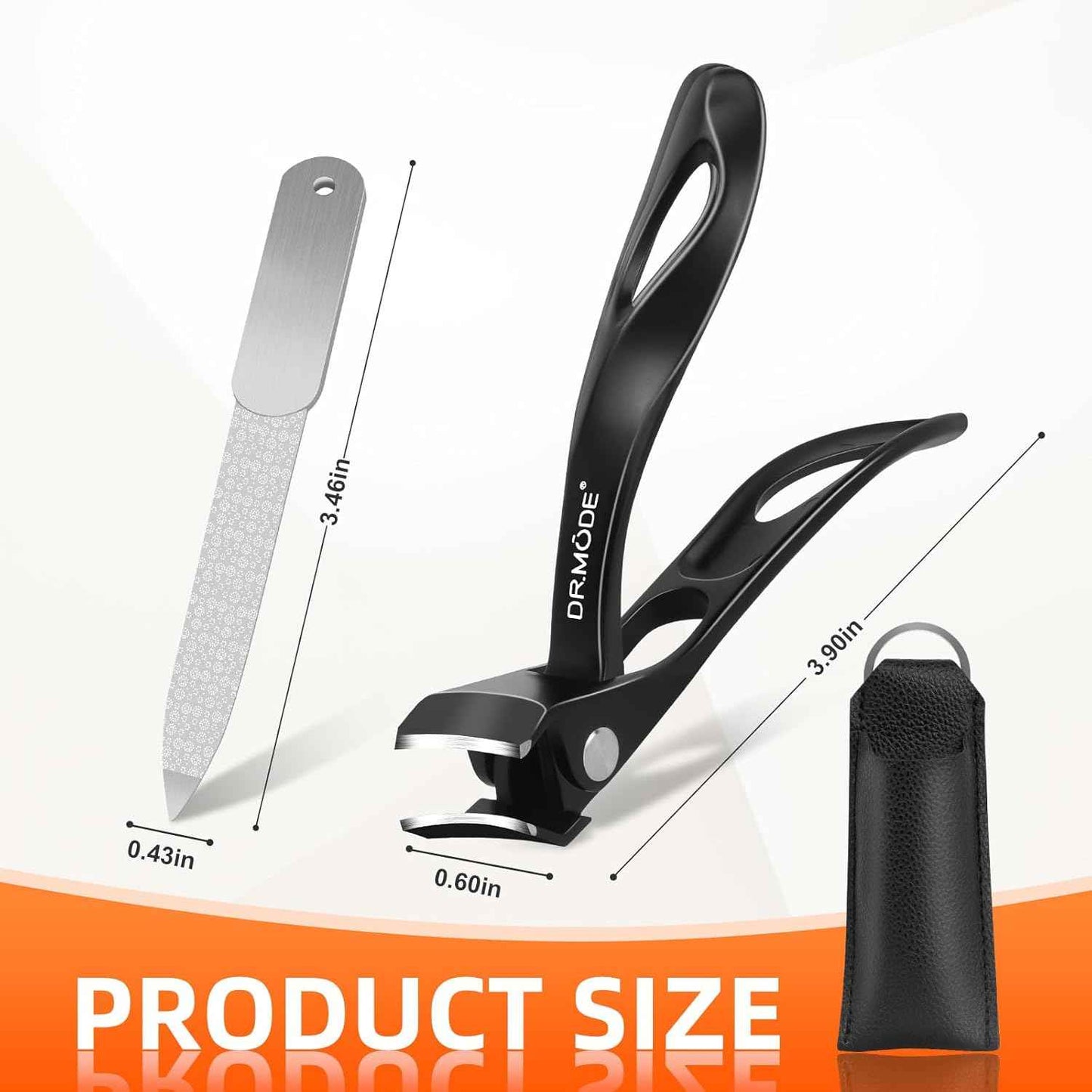 Slanted Toenail Clippers for Thick Toenails - Angled Head Nail Trimmers for Seniors