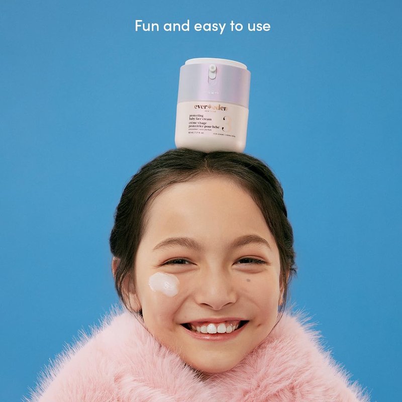 Evereden Baby Face Cream - Rich Moisturizer for Ultra-Dry Skin | 1.7 fl. oz. - Squalane & Ceramide - Vegan & Fragrance-Free