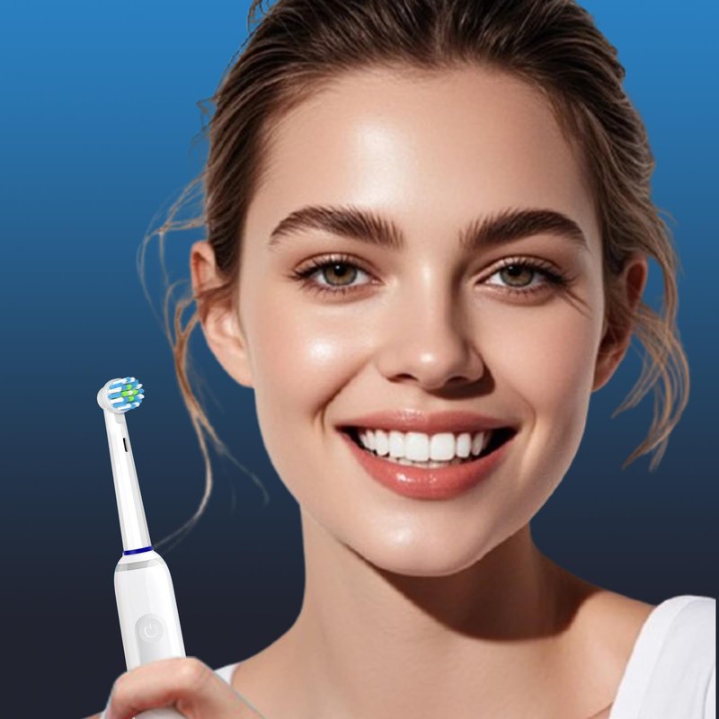 Replacement Heads Compatible with Oral B for Deep Cleaning and Gum Protection, 8 Pcs Refill Brush Heads Compatible with Oral B Pro 1000, Genius X, Smart 1500 Series Electric Toothbrush (White)