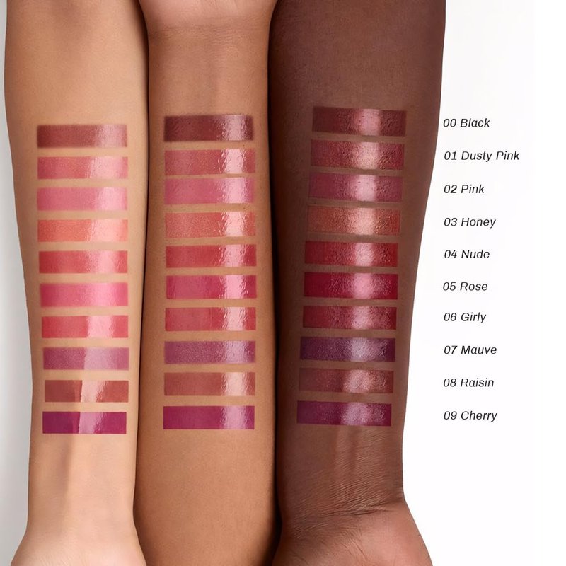 evpct 2Pcs Mauve Plum Cherry Honey Lipstick Tinted Lip Balm, Wine Burgundy Moisturizing Tinted Lip Oil Stick Lipstick for Older Women Lightweight Hydrating Shine Tinted Lip Balm Color Gloss Tint Stain