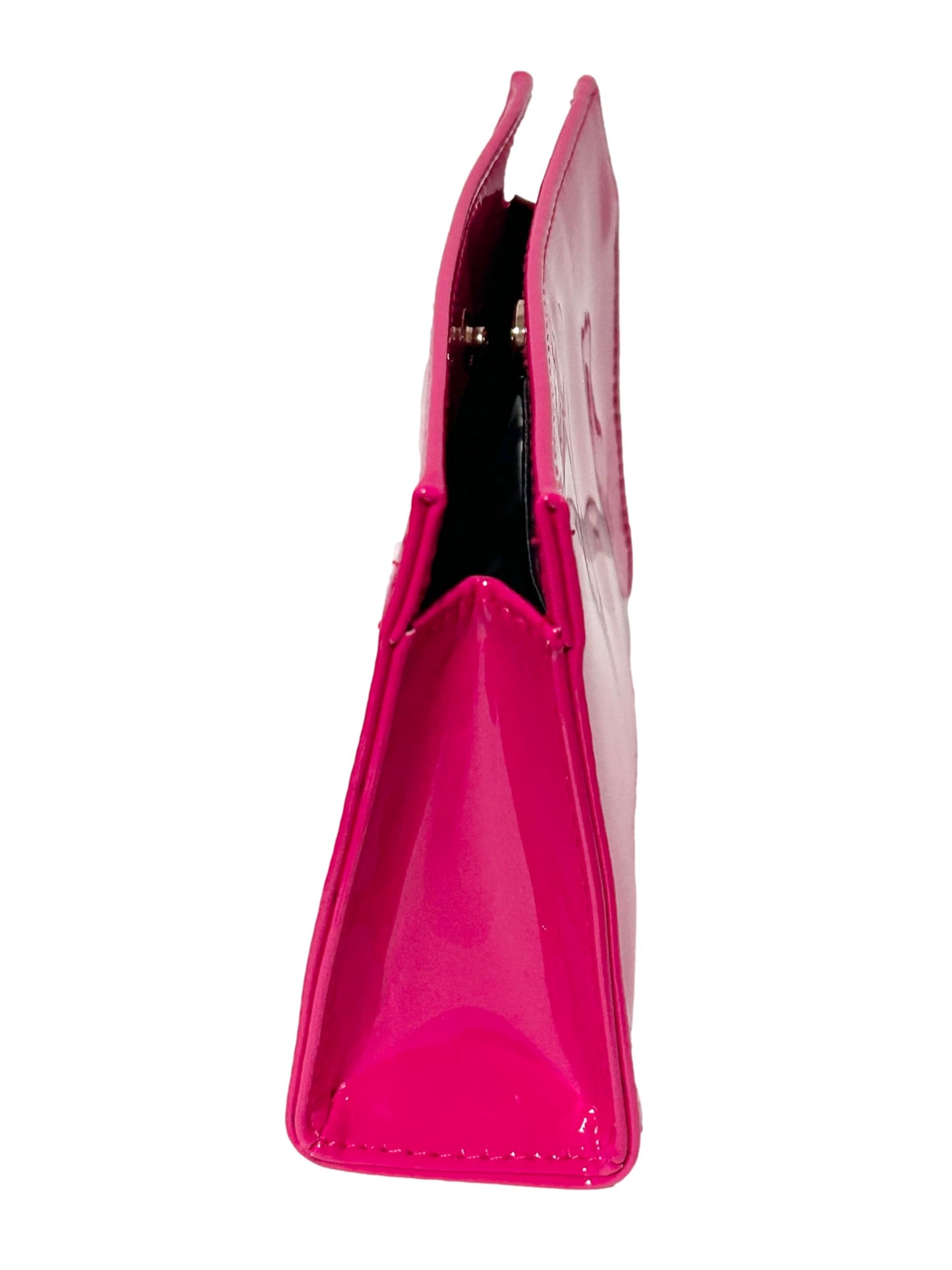 Yves Saint Laurent YSL Cosmetic Pink Snap Pouch Makeup Bag YSL Fragrance Bag (7L X 4.5H X 2W) - SMALL
