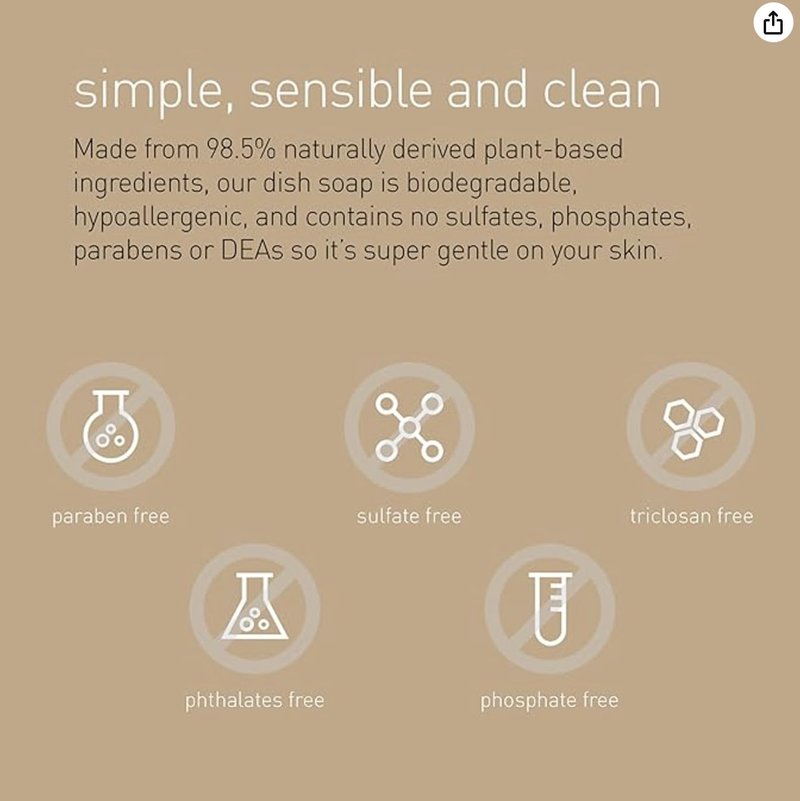 simplehuman Mandarin Orange Moisturizing Liquid Hand Soap Refill Pouch, 34 Fl. Oz. (Pack of 2)