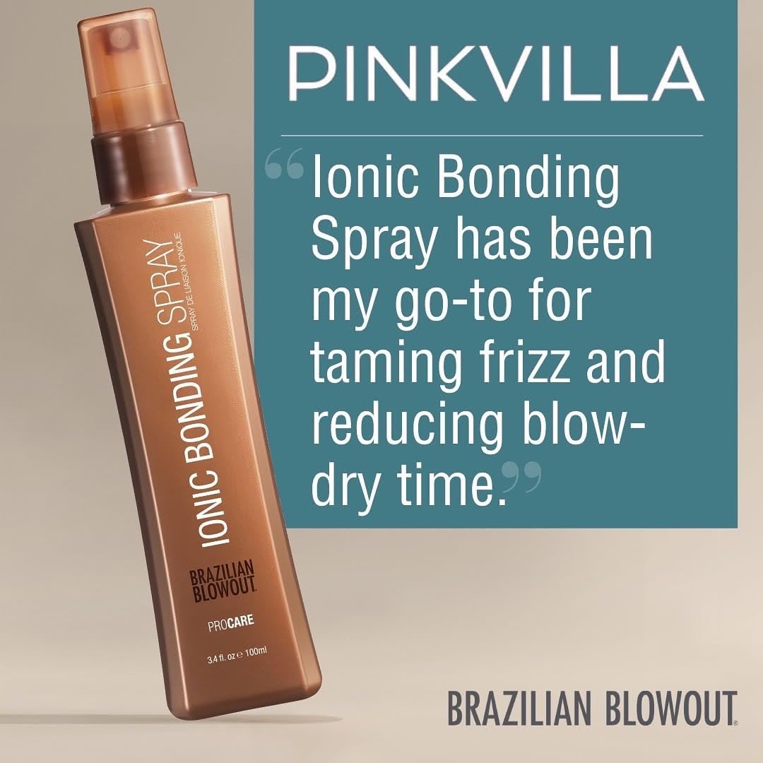 Brazilian Blowout Ionic Bonding Spray, Frizz Controls & Heat Protection