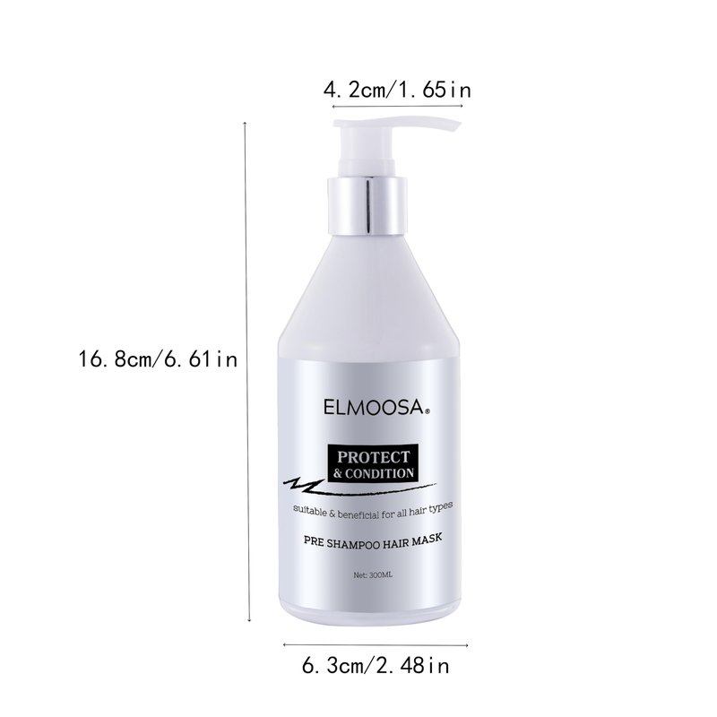 ELMOOSA Caviar Pre-Shampoo Treatment Hair Mask - Repair Bleached Hair, Cold-Pressed Extract, For Permed/Damaged Hair/Caviar Hair Treatment/Heat Protect Hair Mask