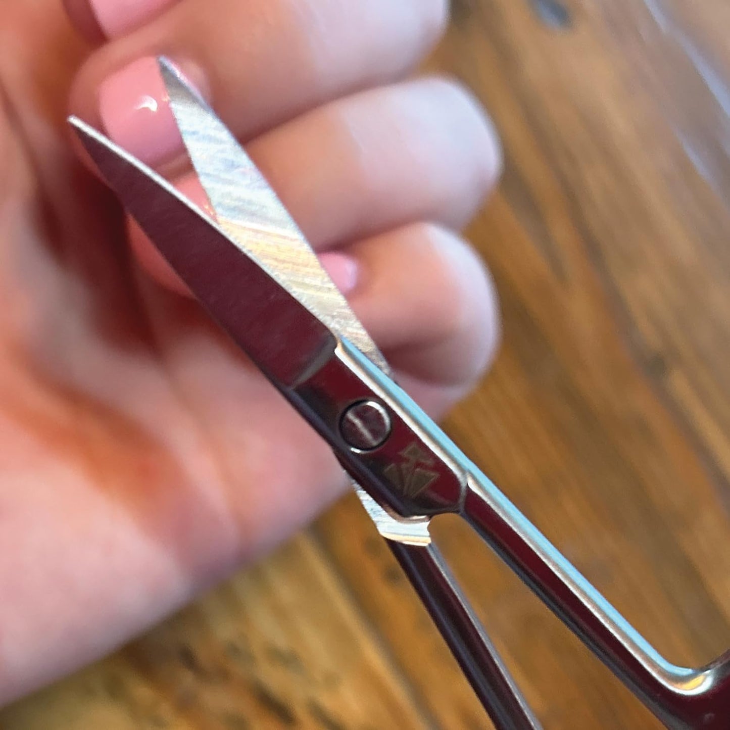 ClipperPro Grooming Scissors - Stainless Steel Trimming Scissors to remove cuticles - Perfect for Mustache, Beard, Eyebrows, Eyelashes and Ear Hair Cutting - Compact, Ambidextrous, Silver