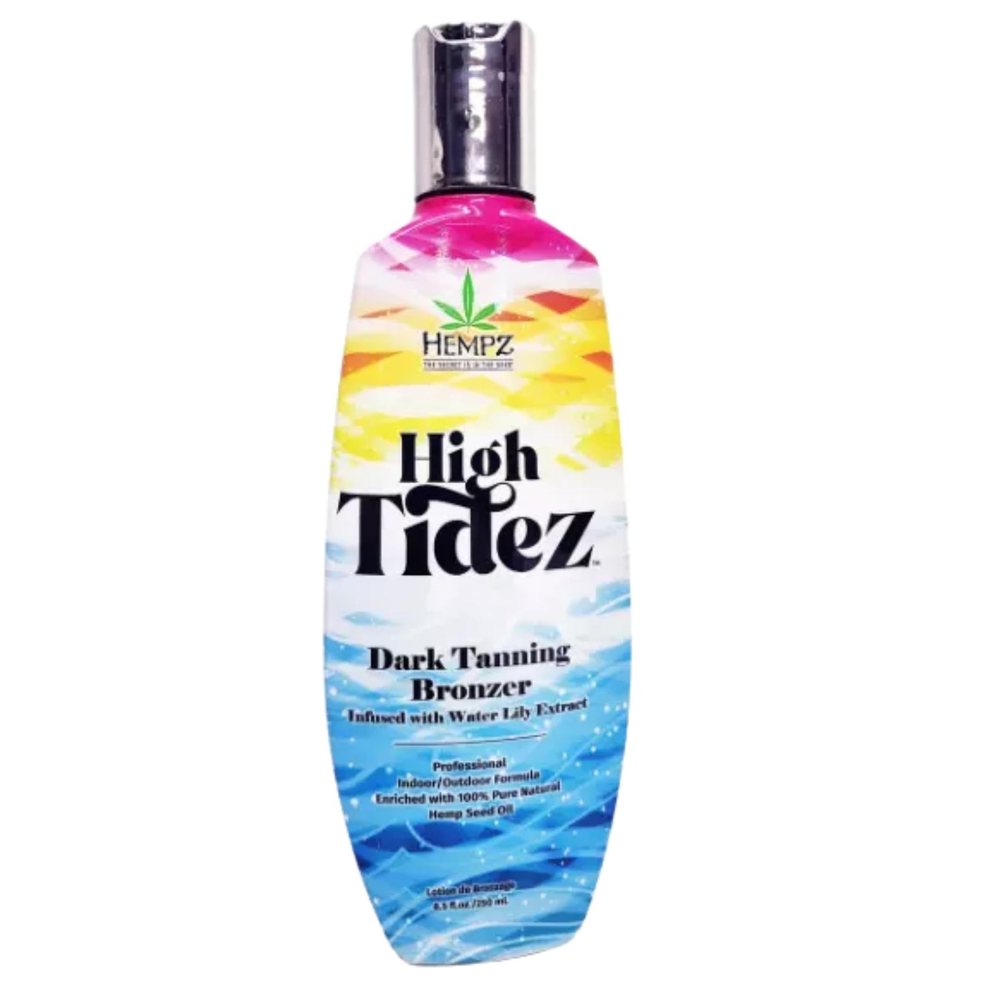 Hempz High Tidez Dark Tanning Bronzer Infused with Water Lily Extract Indoor/Outdoor 8.5oz