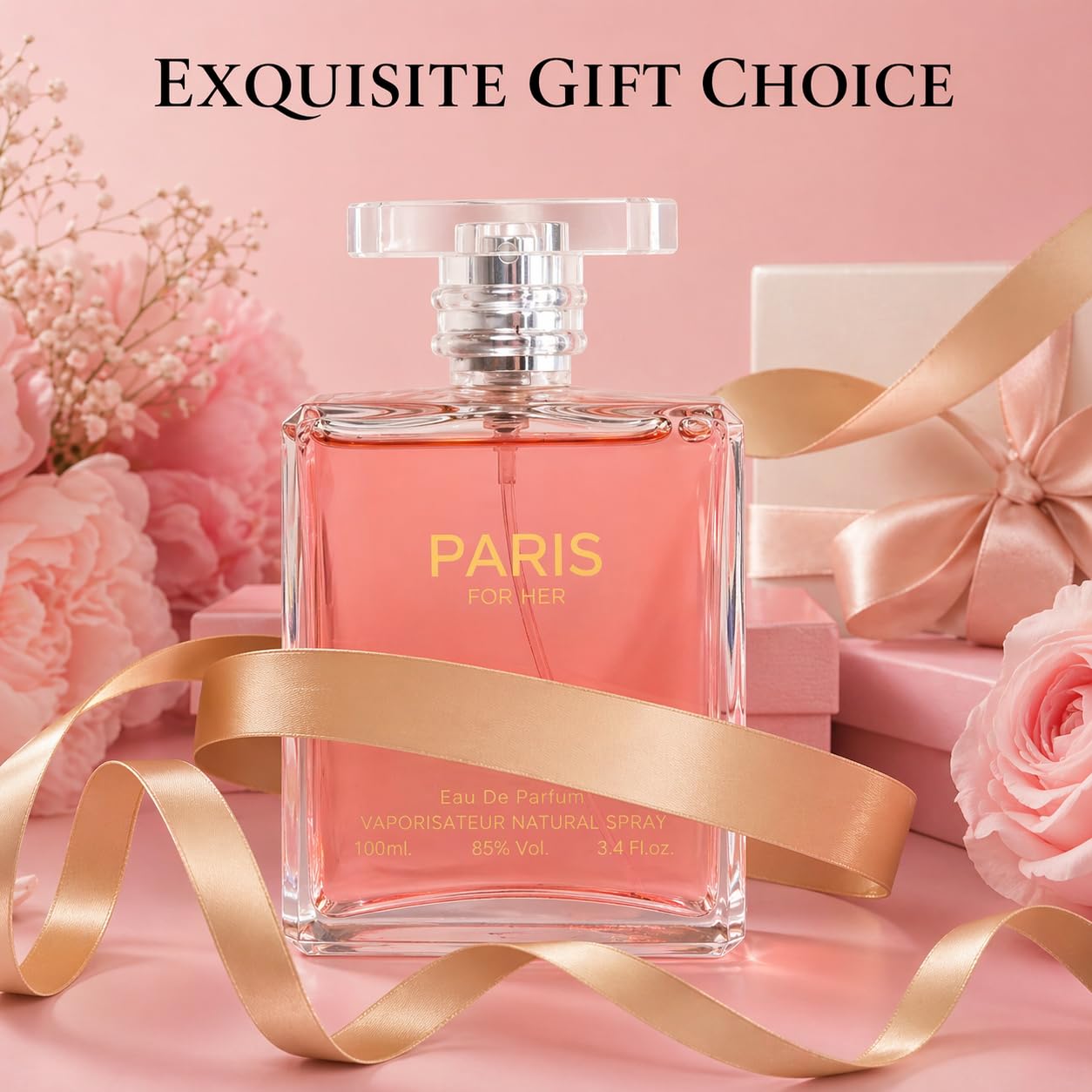 Sandora Fragrances Perfume for Women - Elegant Floral Eau De Parfum | Orange, Jasmine, Patchouli, Vanilla - 3.4 fl oz