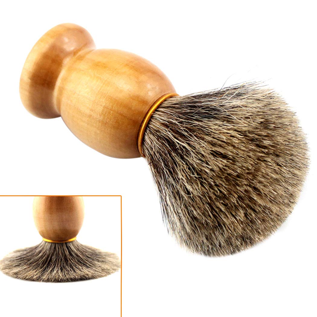 Grandslam Straight Razor Kit - Steel Cutthroat Shaving Set with Badger Hair Brush & Leather Strop | Perfect Gift for Men