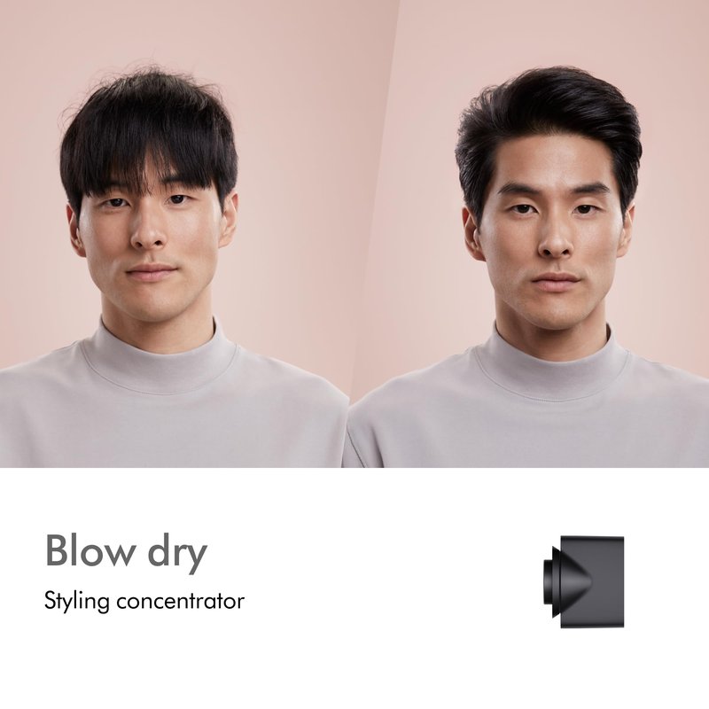 Dyson Supersonic Origin Hair Dryer, No Heat Damage, Styling Concentrator, Precision Styling Blow Dryer (Black/Nickel)