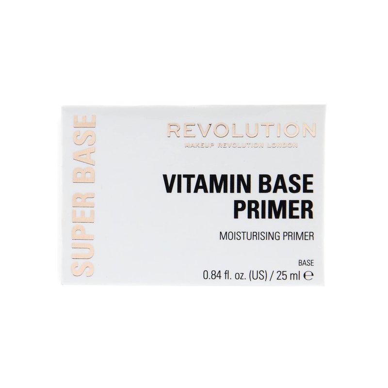 Revolution, Superbase Vitamin Primer, Hydrating Face Primer & Moisturizer, Makeup Primer with Vitamin C & Hyaluronic Acid, Vegan & Cruelty-Free, 0.84 fl oz