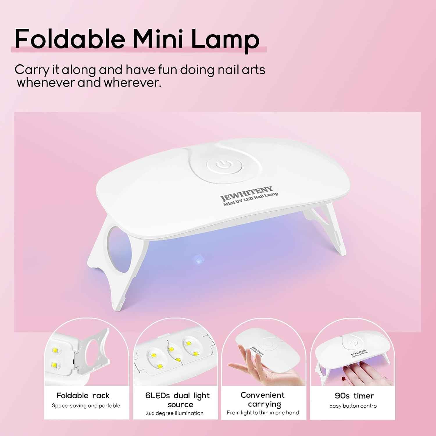 Poly Gel Nail Kit with UV Lamp & 10ml Base/Top Coat - Nail Art Extension Tools for Beginners