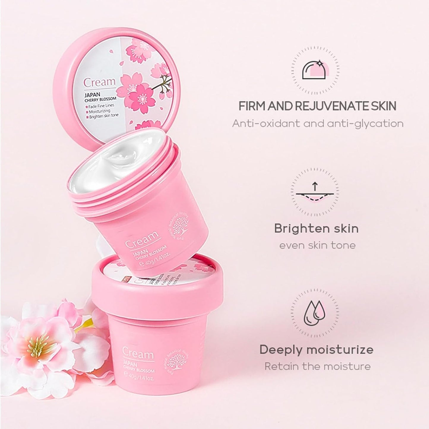 Cherry Blossom Skincare Set for Teenage Girls | Pampering Facial Kit & Gift Set - One Size