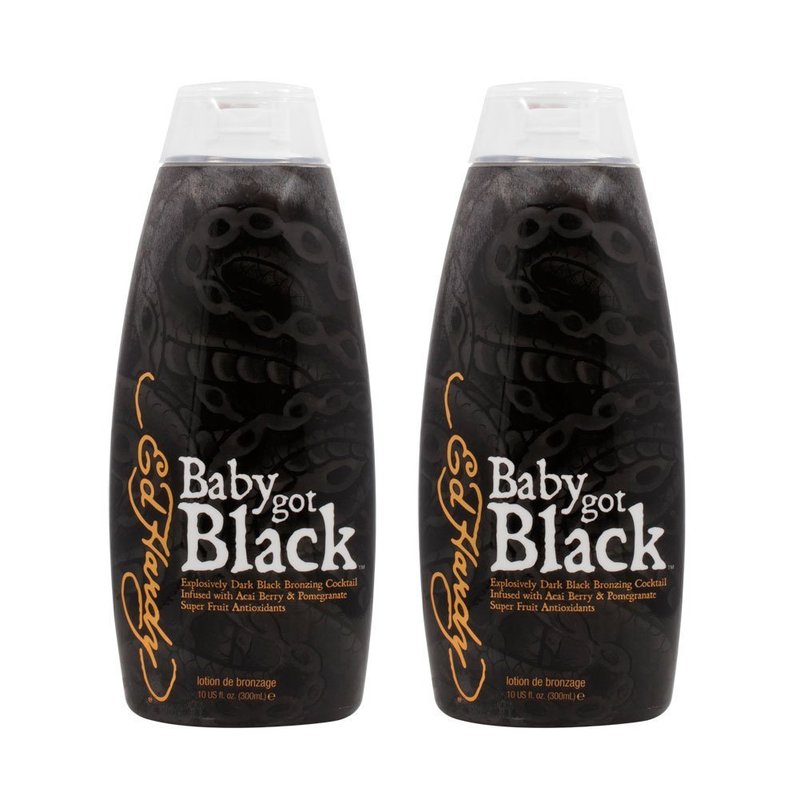 Ed Hardy Baby Got Black Tanning Moisturizer - Sunless Bronzing Lotion 10 oz | Deep Hydration & Tan