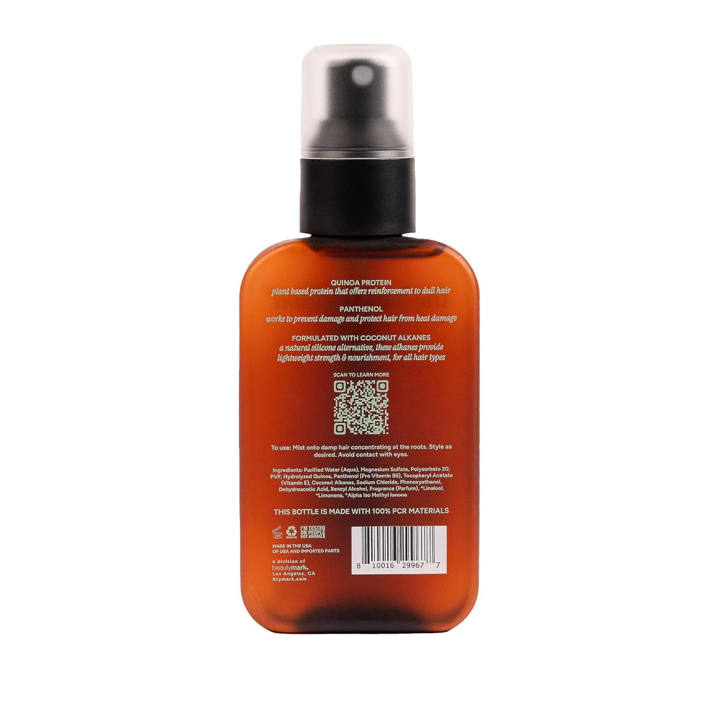 Volumizing Root Lift Spray - Lightweight Texture & Lift with Quinoa Protein | Vegan & Silicone-Free, 4 fl oz