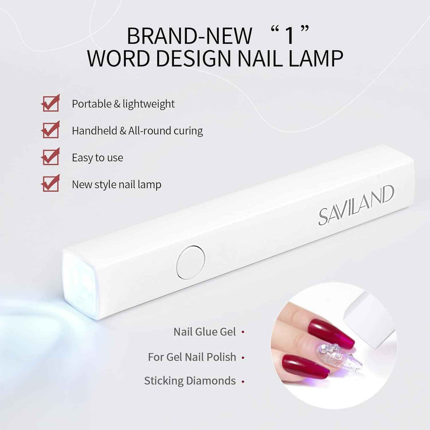 Acrylic Nail Kit with UV Light - Complete Saviland Nail Art Set for Salon Quality
