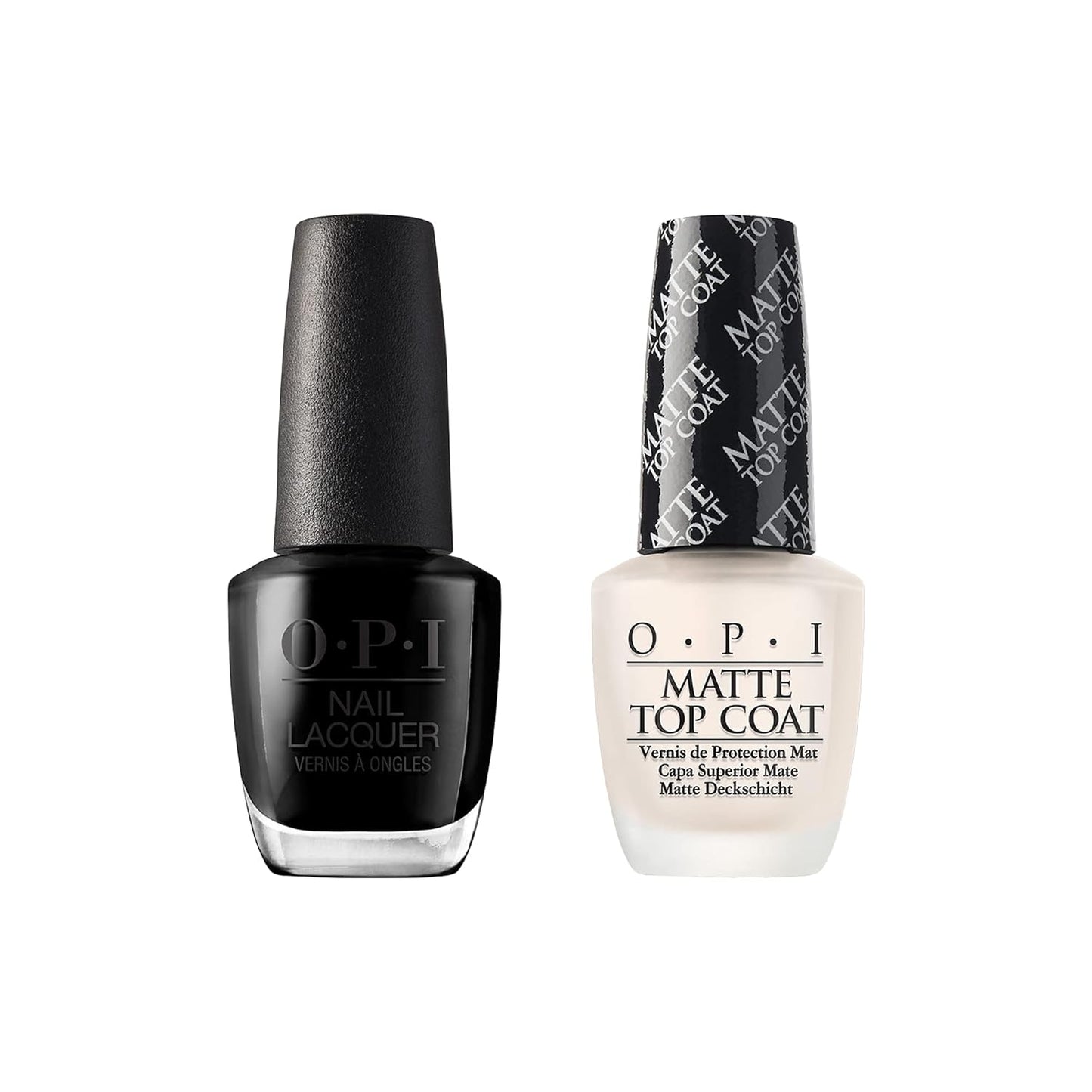 OPI Black Nail Lacquer - Long-Lasting, High-Gloss Nail Polish for Perfect Manicure