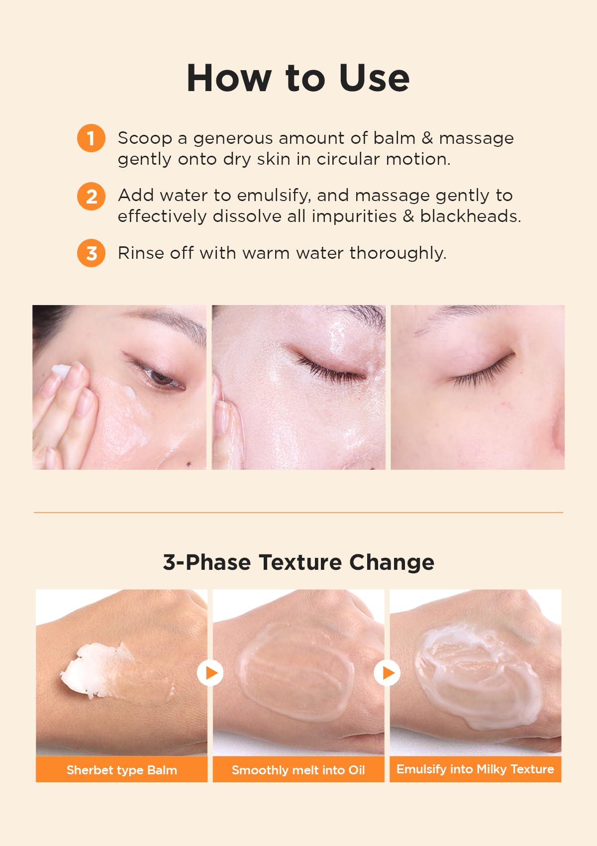 Hanskin AHA Pore Cleansing Balm – Korean Melting Balm Cleanser, Gentle Makeup Remover for Dry, Dull Skin | Solid-to-Oil Cleanser with AHA & Nourishing Oils | K-Beauty | 2.82 oz